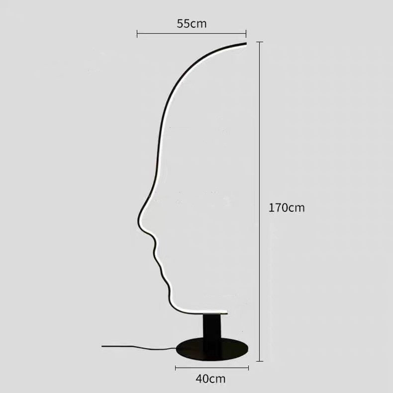 ChandeliersDecor.com-Floor Lamp-Face Arch Lamp - Illuminate Your Space with Style