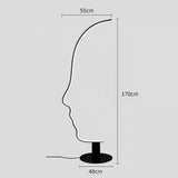 ChandeliersDecor.com-Floor Lamp-Face Arch Lamp - Illuminate Your Space with Style