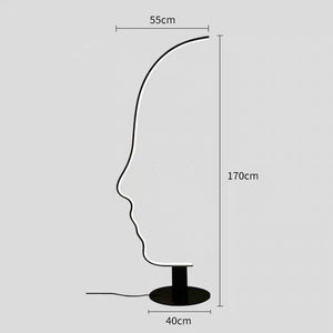 ChandeliersDecor.com-Floor Lamp-Face Arch Lamp - Illuminate Your Space with Style
