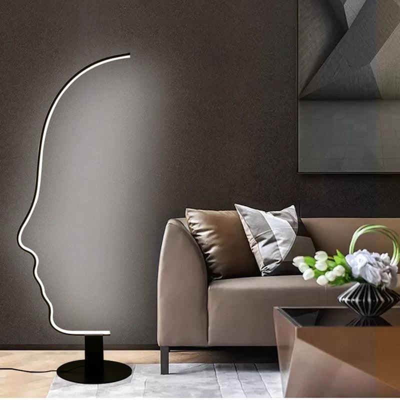 ChandeliersDecor.com-Floor Lamp-Face Arch Lamp - Illuminate Your Space with Style