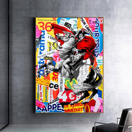 ChandeliersDecor.com-Wall Posters-Famous Painting Napoleon Portrait Horse Oil Painting Canvas Prints Pop Wall Art Posters and Prints Picture for Living Room Home