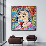 ChandeliersDecor.com-Wall Posters-Famous Scientist Einstein Canvas Wall Art