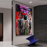 ChandeliersDecor.com-Musicians Wall Art-Famous Singer Biggie Smalls Poster Canvas Wall Art