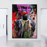 ChandeliersDecor.com-Musicians Wall Art-Famous Singer Biggie Smalls Poster Canvas Wall Art