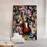 ChandeliersDecor.com-Musicians Wall Art-Famous Singer Elvis Canvas Wall Art