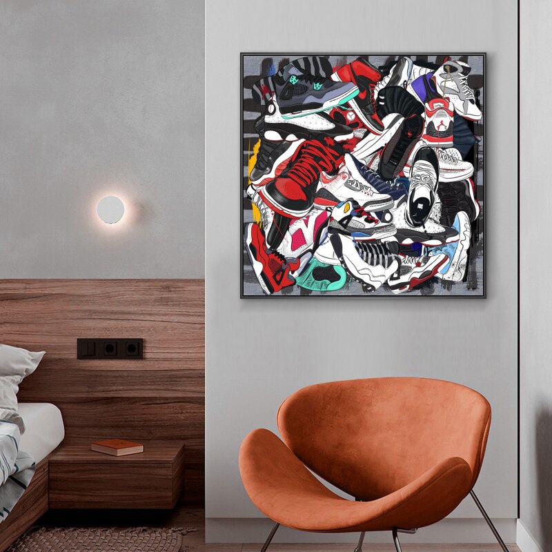 ChandeliersDecor.com-Wall Posters-Fashion Sneaker Canvas Wall Art