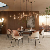ChandeliersDecor.com-Dining Chairs-Faux Leather Designer Dining Chair