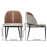 ChandeliersDecor.com-Dining Chairs-Faux Leather Designer Dining Chair