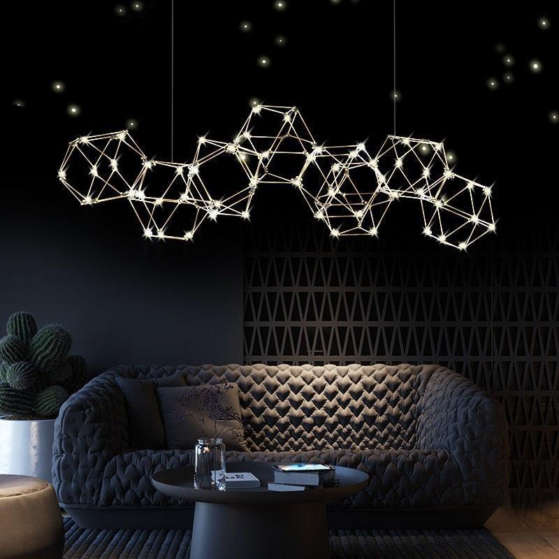 ChandeliersDecor.com-Kitchen Island-Firefly Chandelier: Mesmerizing Illumination