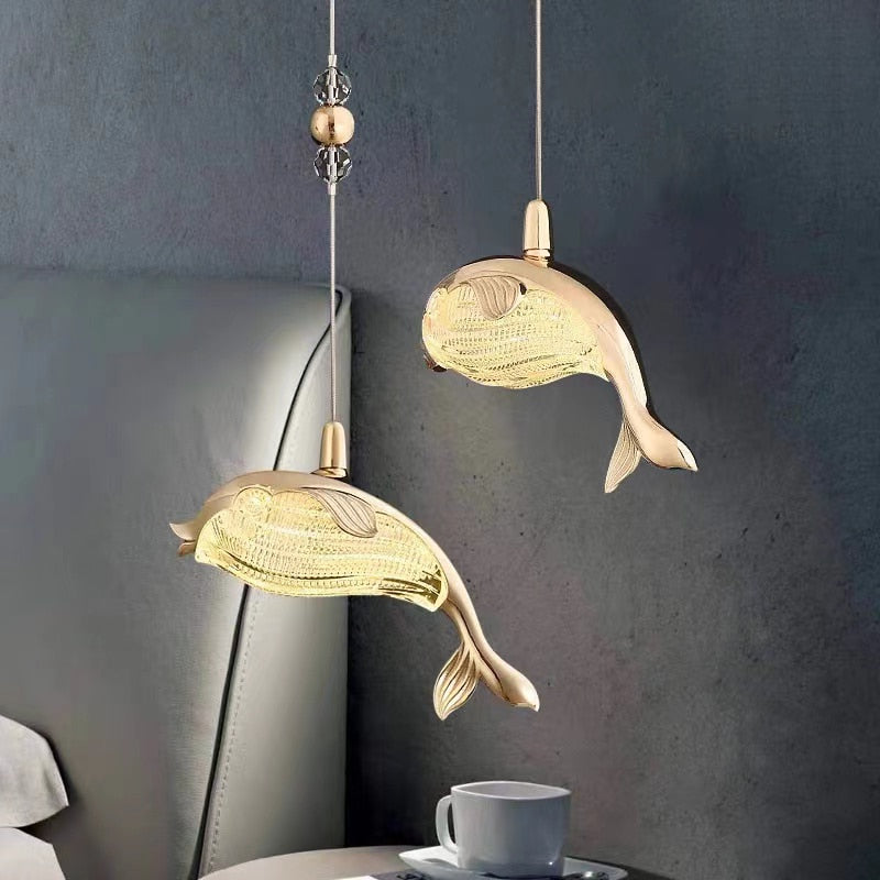 ChandeliersDecor.com-Chandeliers-Fish Pendant Chandelier Lighting: Stylish and Unique Design