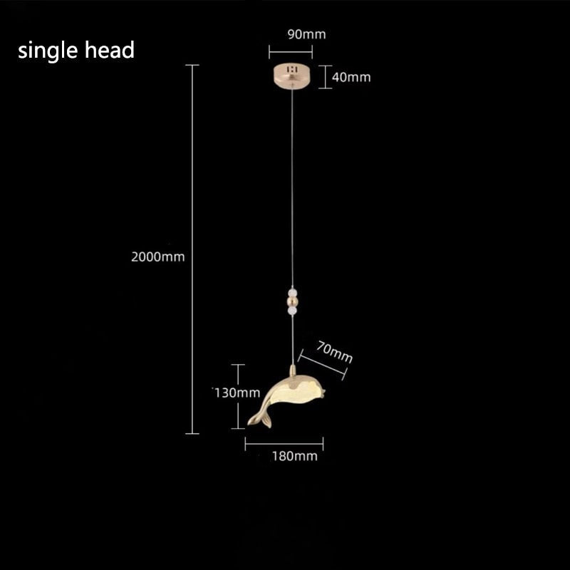 ChandeliersDecor.com-Chandeliers-Fish Pendant Chandelier Lighting: Stylish and Unique Design