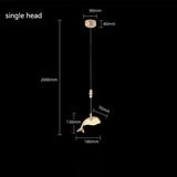 ChandeliersDecor.com-Chandeliers-Fish Pendant Chandelier Lighting: Stylish and Unique Design