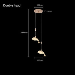 ChandeliersDecor.com-Chandeliers-Fish Pendant Chandelier Lighting: Stylish and Unique Design