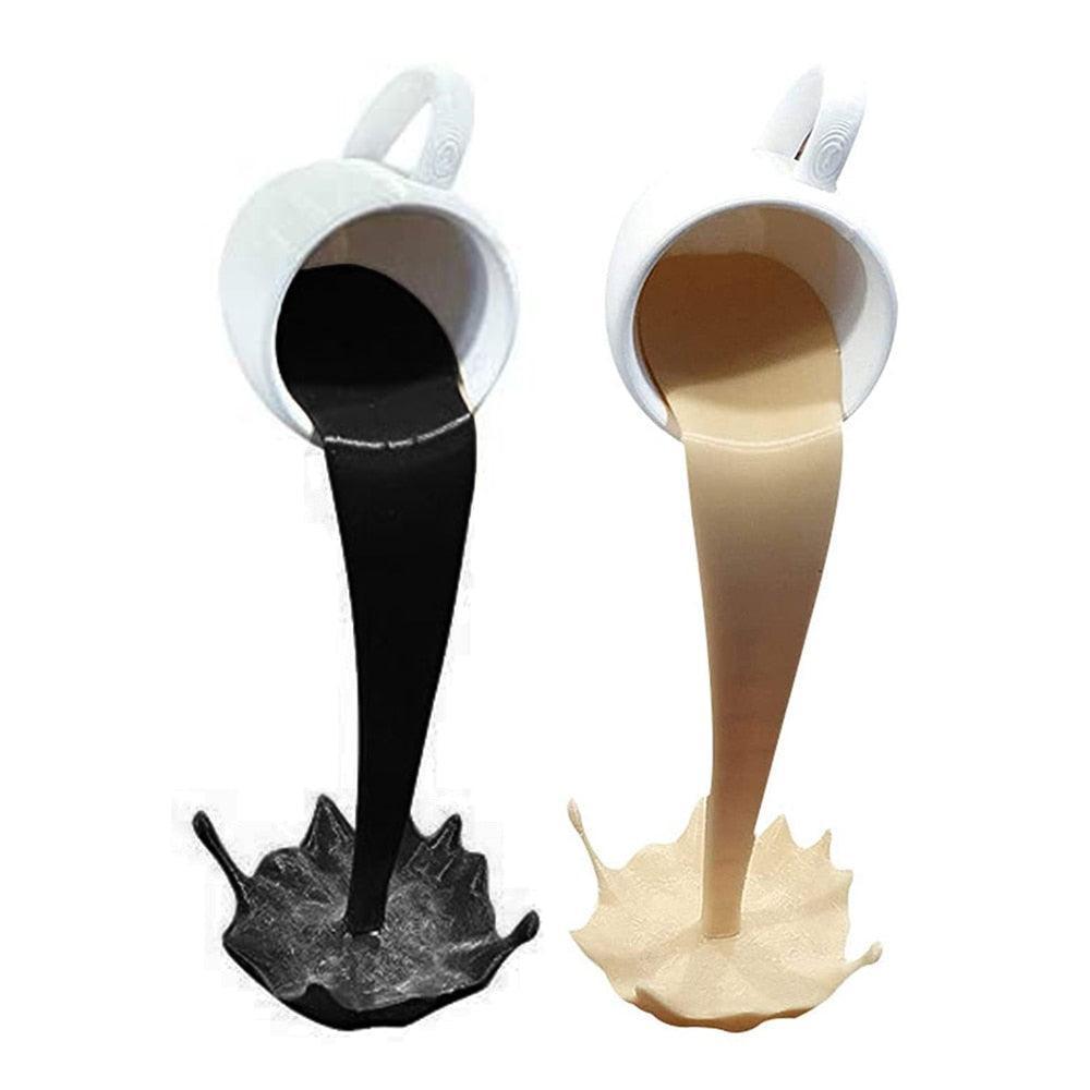 ChandeliersDecor.com-Mini Statues-Floating Coffee Cup Art Sculpture Ornament
