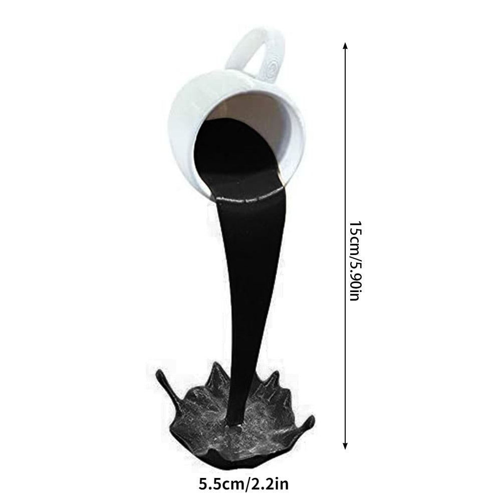 ChandeliersDecor.com-Mini Statues-Floating Coffee Cup Art Sculpture Ornament