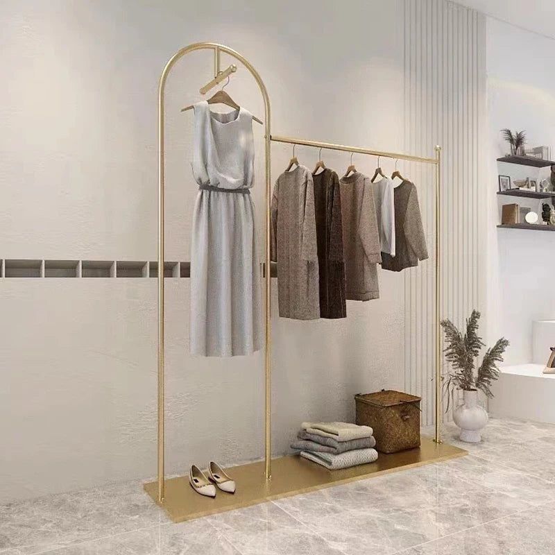 ChandeliersDecor.com-Drying Racks & Hangers-Floor Standing Metal Coat Rack Organiser