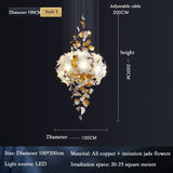 ChandeliersDecor.com-Chandeliers-Flower Ceiling LED Chandelier - Elegant Focal Point