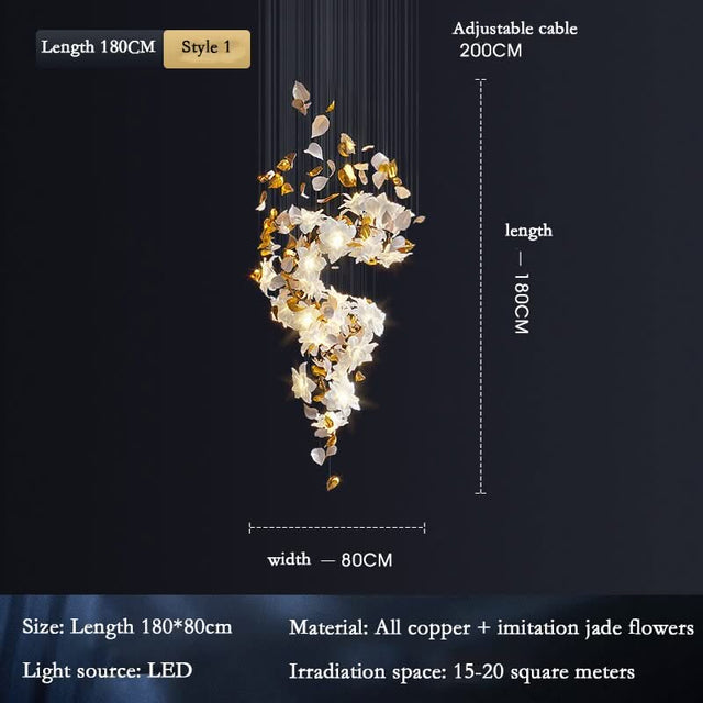 Flower Ceiling LED Chandelier - Elegant Focal Point-ChandeliersDecor.com