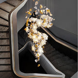ChandeliersDecor.com-Chandeliers-Flower Ceiling LED Chandelier - Elegant Focal Point