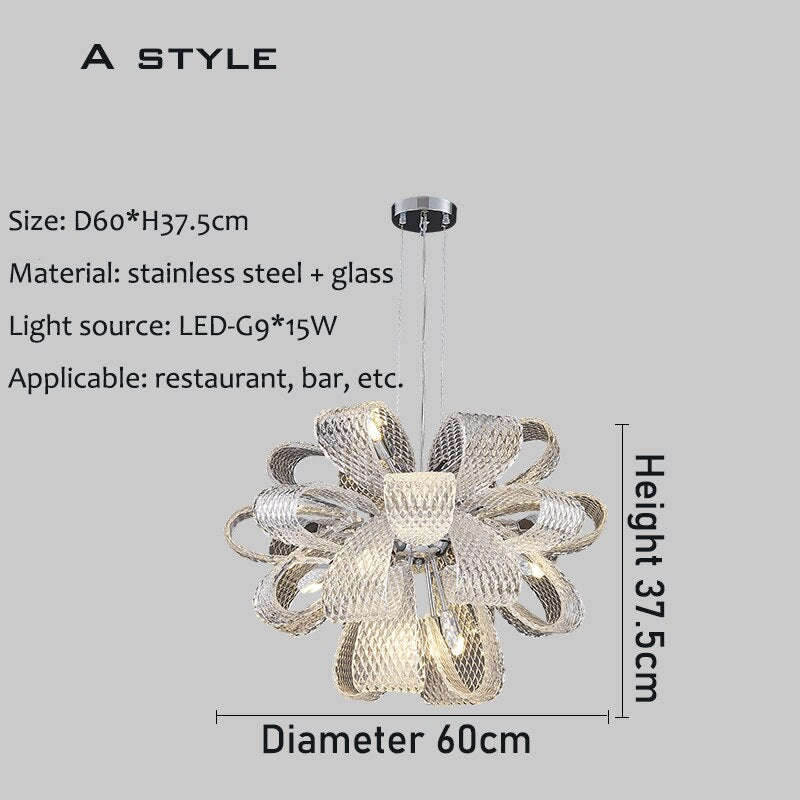 ChandeliersDecor.com-Chandeliers-Flower Crystal LED Lighting - Crystal Chandelier