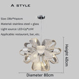 ChandeliersDecor.com-Chandeliers-Flower Crystal LED Lighting - Crystal Chandelier