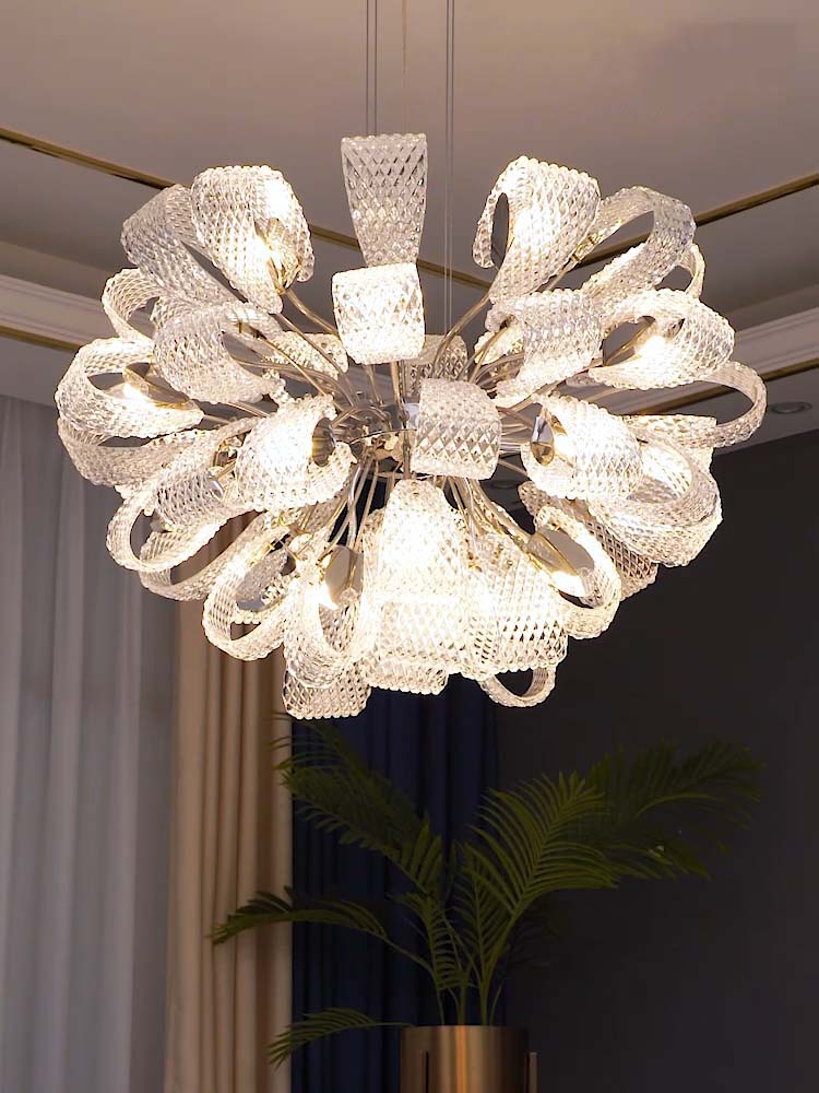 ChandeliersDecor.com-Chandeliers-Flower Crystal LED Lighting - Crystal Chandelier