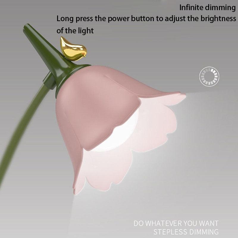 ChandeliersDecor.com-Kids Room Nursery Lighting-Flower LED Desk Lamp: Illuminate Your Space