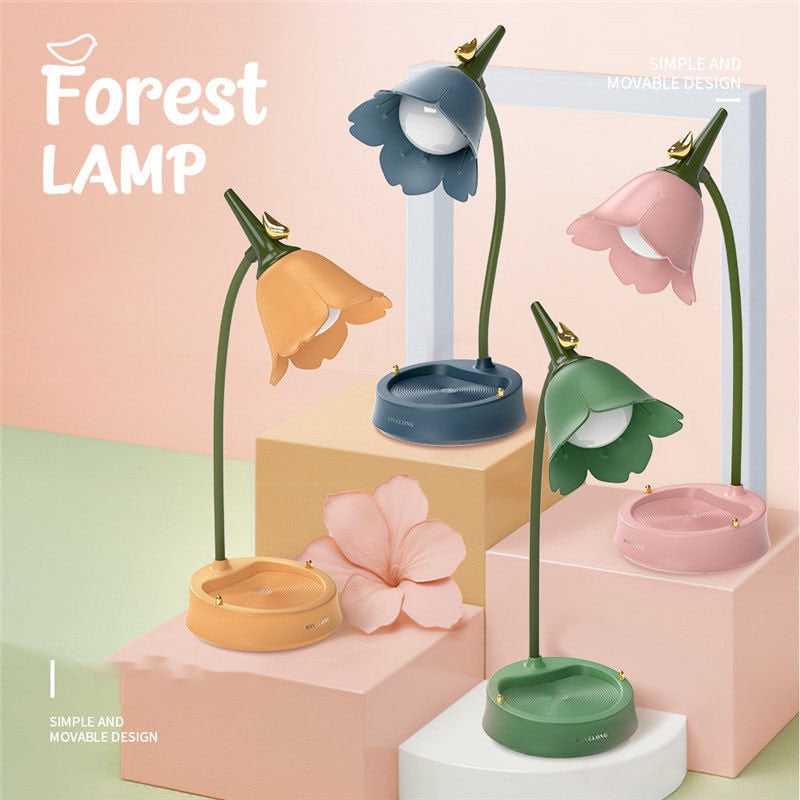 ChandeliersDecor.com-Kids Room Nursery Lighting-Flower LED Desk Lamp: Illuminate Your Space