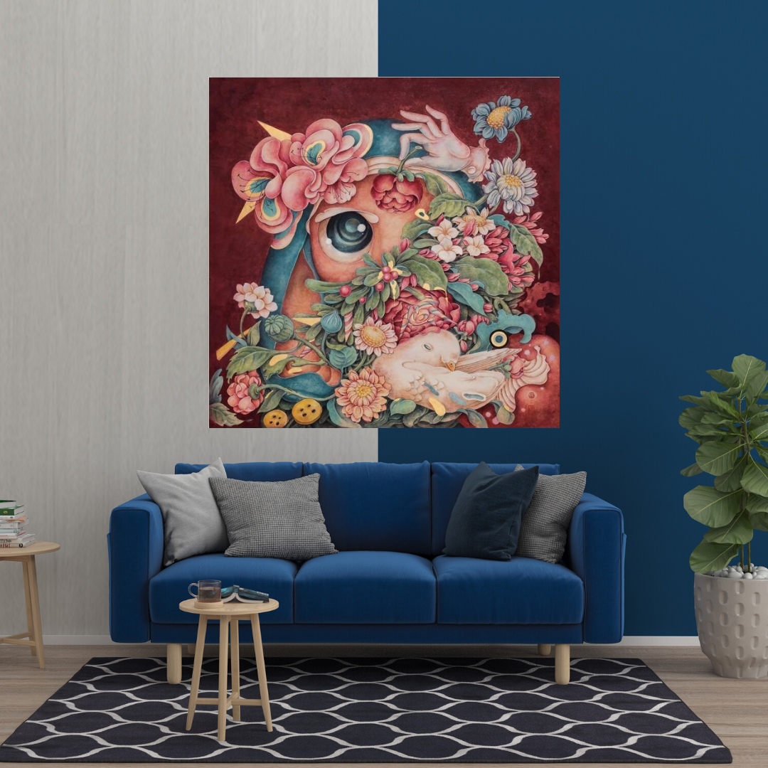 ChandeliersDecor.com-Wall Posters-Flowery Canvas Wall Art