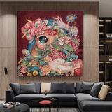ChandeliersDecor.com-Wall Posters-Flowery Canvas Wall Art