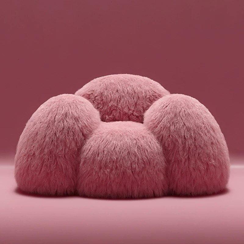 ChandeliersDecor.com-Sofa Set-Fluffy Furr 3 Seater Sofa Stretch Recliner Lazy Lounge Couch