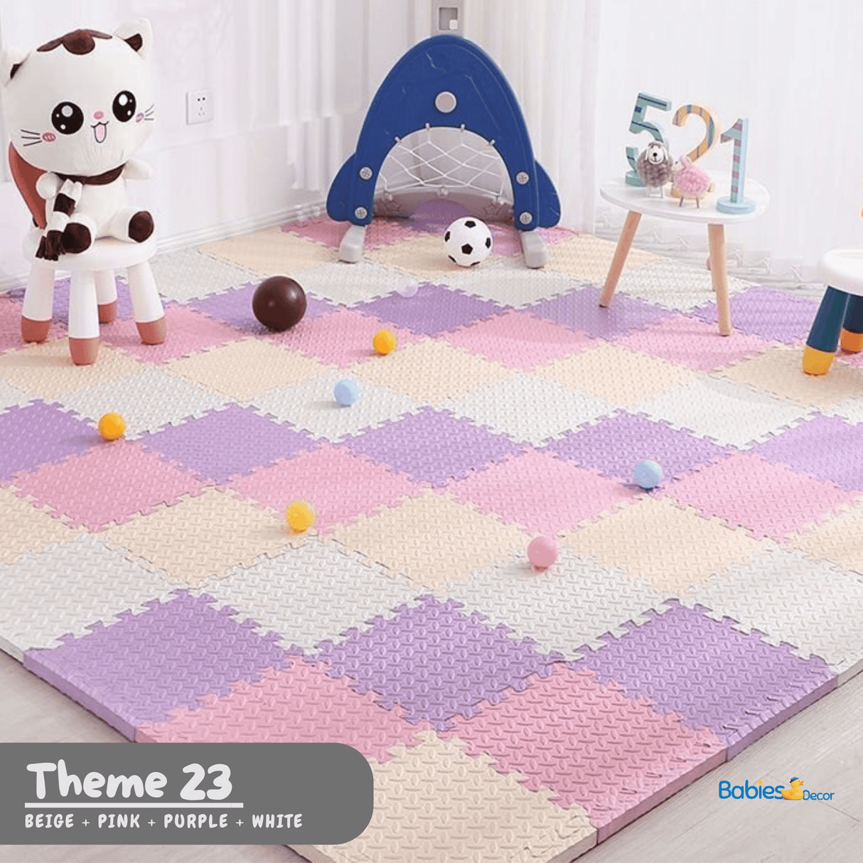 ChandeliersDecor.com-Play Mats-Foam Play Mat | Tummy Time Mat | Baby Crawling Mat