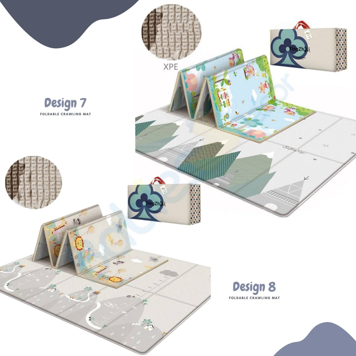 ChandeliersDecor.com-Play Mats-Foldable Baby Play Mat | Crawling Mat for Kids | Baby Folding Mat