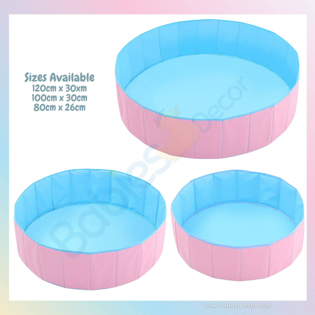 ChandeliersDecor.com-Playpen and Ball Pits-Foldable Dry Pool Infant Ball Pit for Kids | Kids Ball Pit For Babies