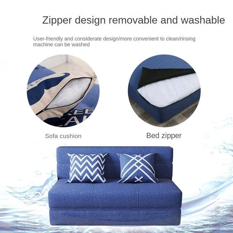 ChandeliersDecor.com-Recliners-Foldable Sofa: Lazy Recliner Sofa Dual-Use Lazy Sofa Bed