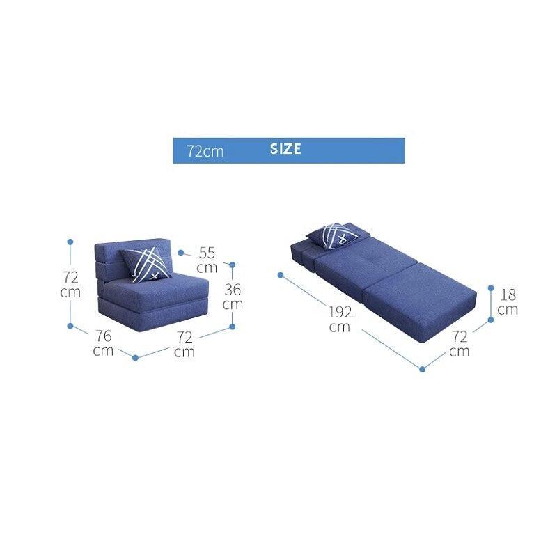 ChandeliersDecor.com-Recliners-Foldable Sofa: Lazy Recliner Sofa Dual-Use Lazy Sofa Bed