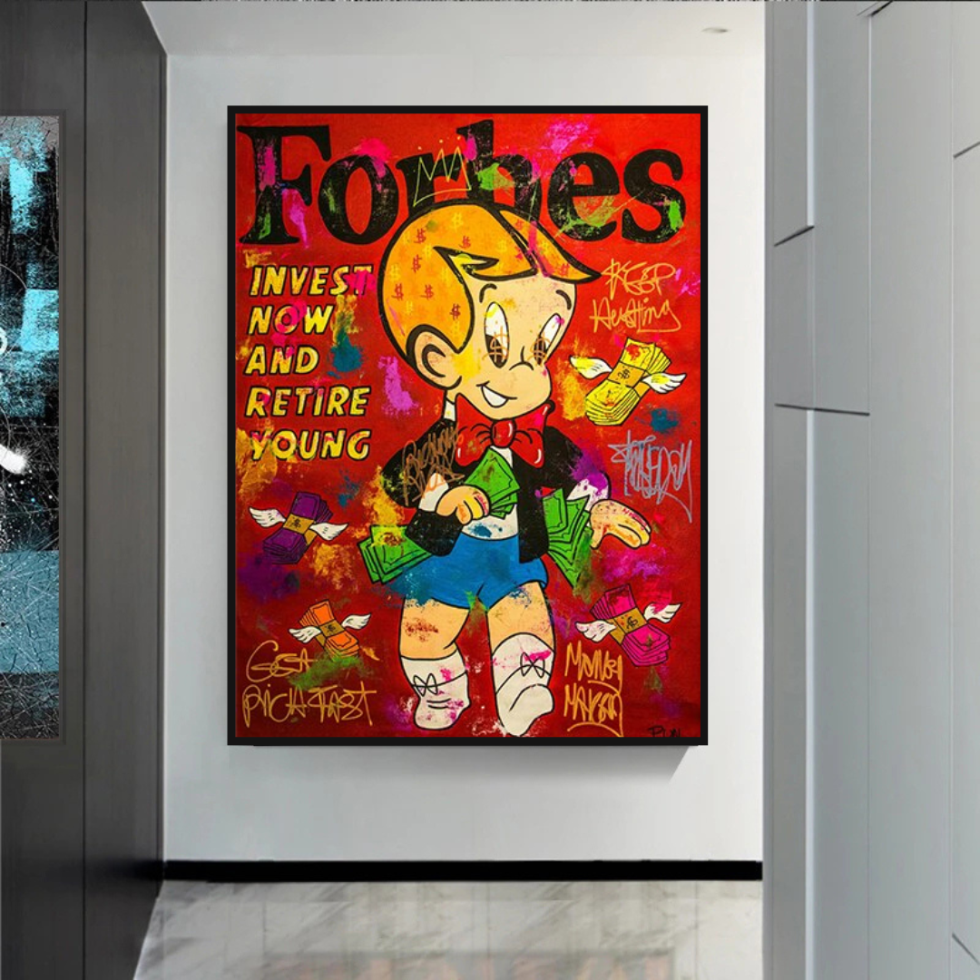ChandeliersDecor.com-Monopoly Wall Poster-Forbes Richie Invest it all: Alec Monopoly Canvas Wall Art