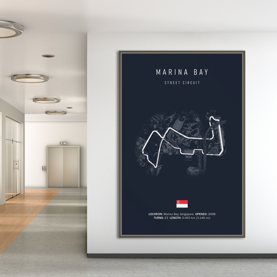ChandeliersDecor.com-Racing Wall Art-Formula 1 Racing Track Poster: Rev Up Your Walls