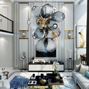 ChandeliersDecor.com-Chandeliers-Foyer Lustre Glass Balls Chandelier - Exquisite Lighting