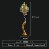ChandeliersDecor.com-Floor Lamp-French Rococo Peacock Floor Lamp - Elegant Lighting
