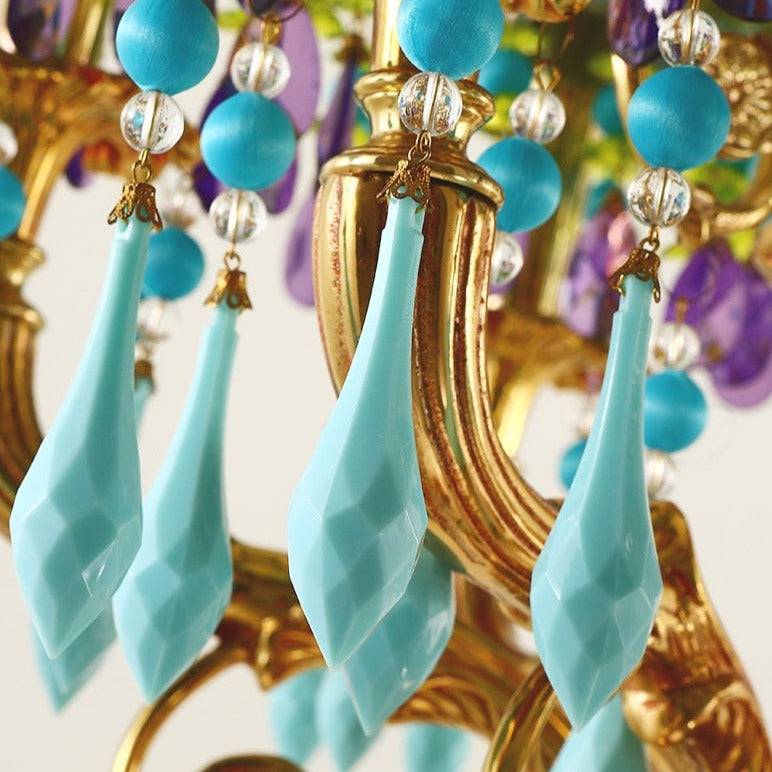 ChandeliersDecor.com-Floor Lamp-French Rococo Peacock Floor Lamp - Elegant Lighting