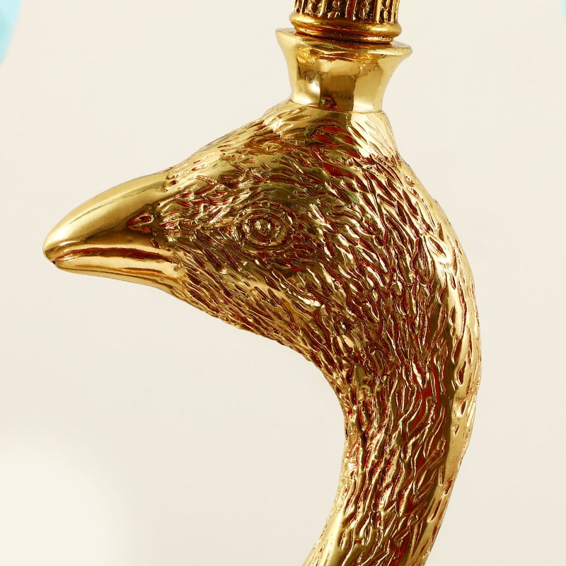 ChandeliersDecor.com-Floor Lamp-French Rococo Peacock Floor Lamp - Elegant Lighting