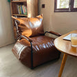 ChandeliersDecor.com-Sofa Chairs and Stools-Funda Single Leather Sofa Chair Set
