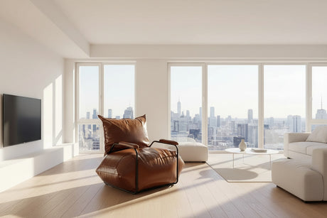 Funda Single Leather Sofa Chair Set-ChandeliersDecor.com