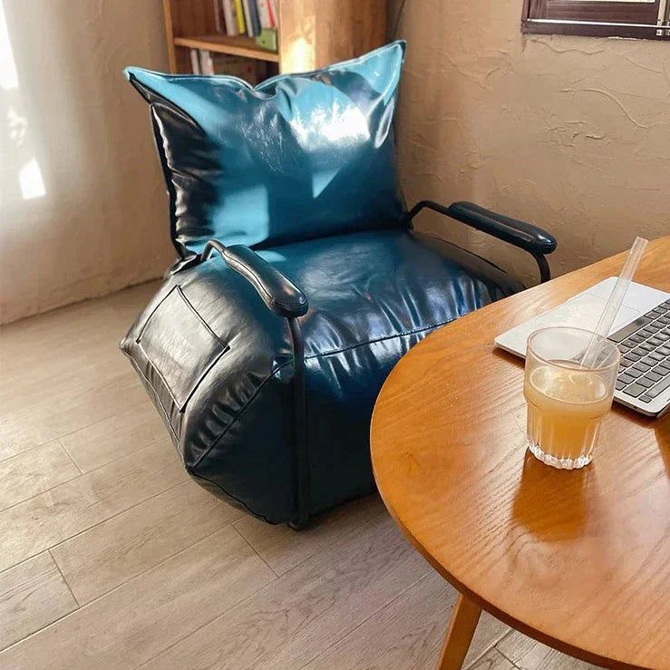 ChandeliersDecor.com-Sofa Chairs and Stools-Funda Single Leather Sofa Chair Set