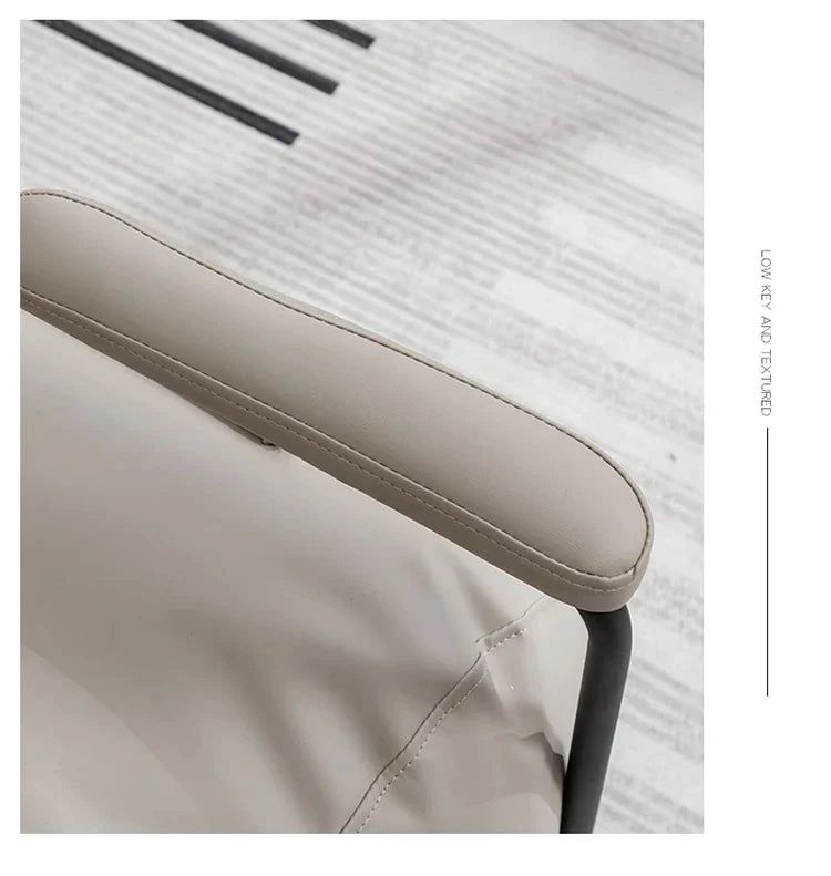 ChandeliersDecor.com-Sofa Chairs and Stools-Funda Single Leather Sofa Chair Set