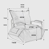 ChandeliersDecor.com-Sofa Chairs and Stools-Funda Single Leather Sofa Chair Set