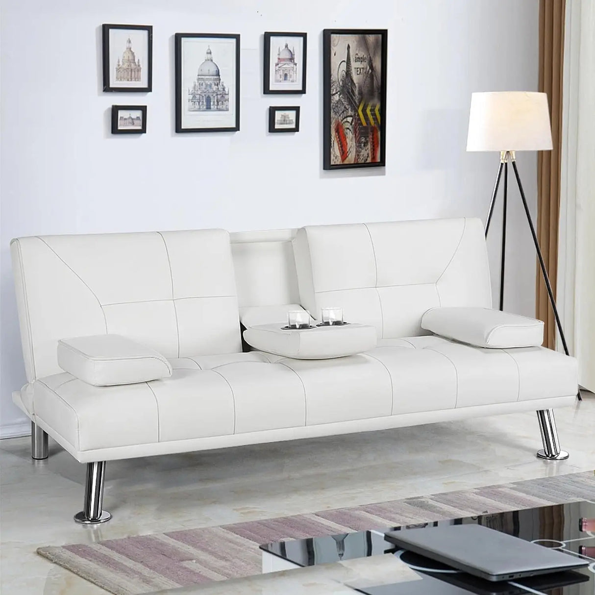 ChandeliersDecor.com-Sofa Set-Futon Convertible Sofa Bed Sleeper Couch