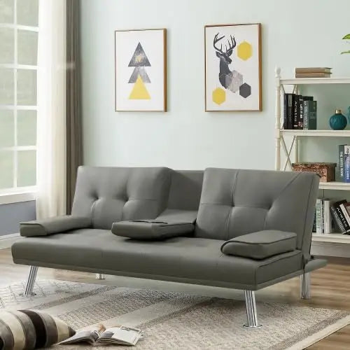 ChandeliersDecor.com-Sofa Set-Futon Convertible Sofa Bed Sleeper Couch