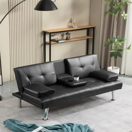 ChandeliersDecor.com-Sofa Set-Futon Convertible Sofa Bed Sleeper Couch